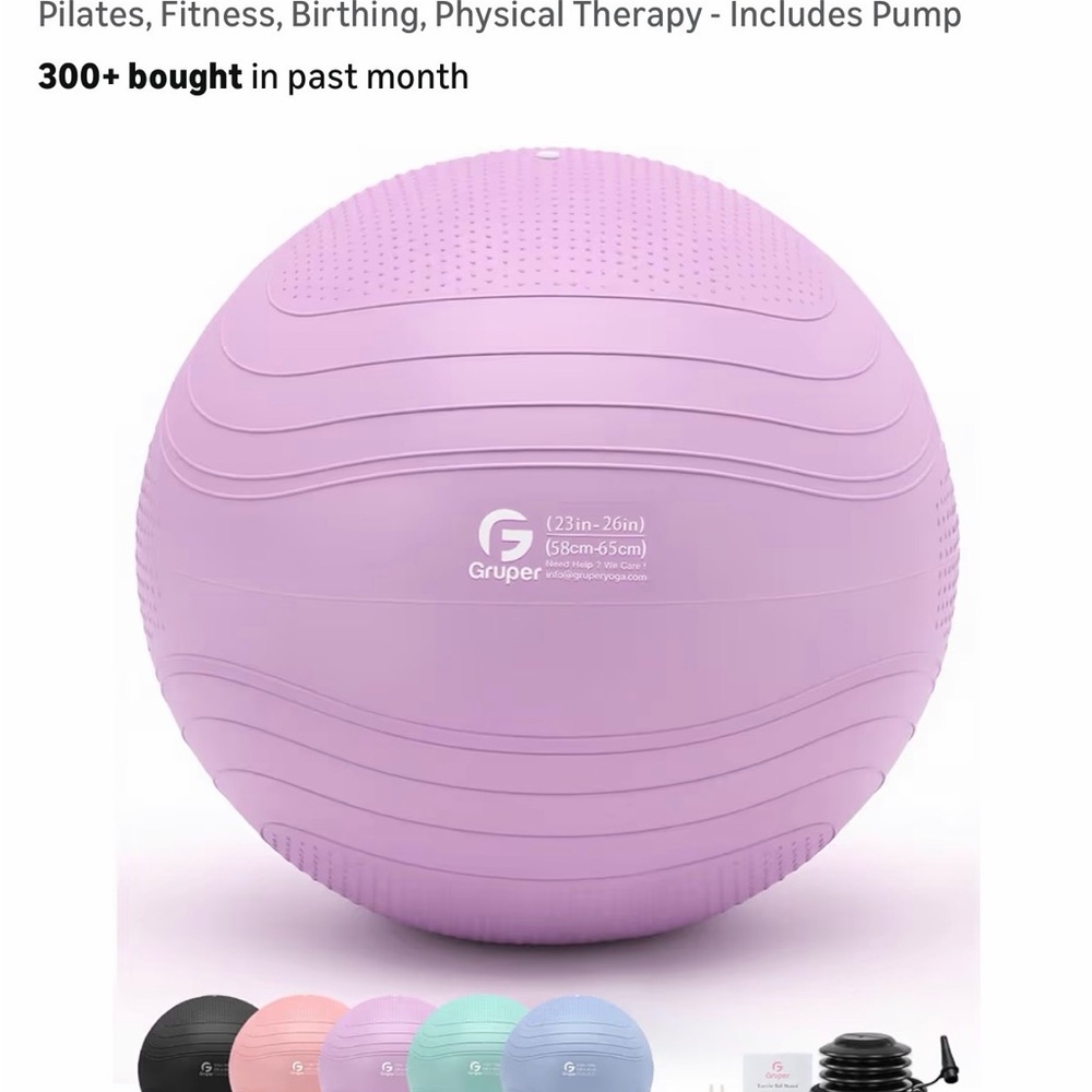 Guper Lavender Exercise Stability Ball
